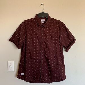 7 Diamonds Brown Short Sleeve Shirt